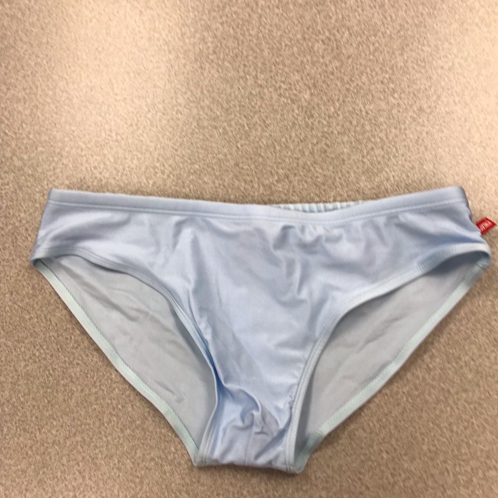 AussieBum XL light blue metallic swimsuit